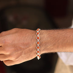 Silver Rudraksha Bracelet by V One Jewellery