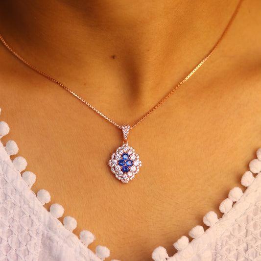 Celeste Women's Rose Gold Pendant Set