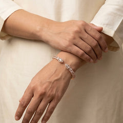 Leafluxe silver kada for women