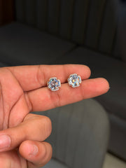 Royal diamond silver stud