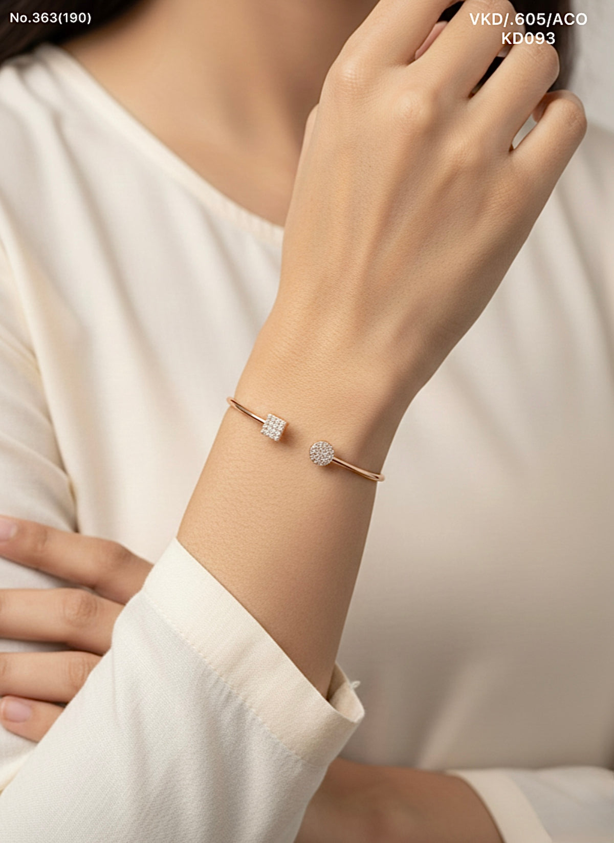 Swaranjali silver kada for women