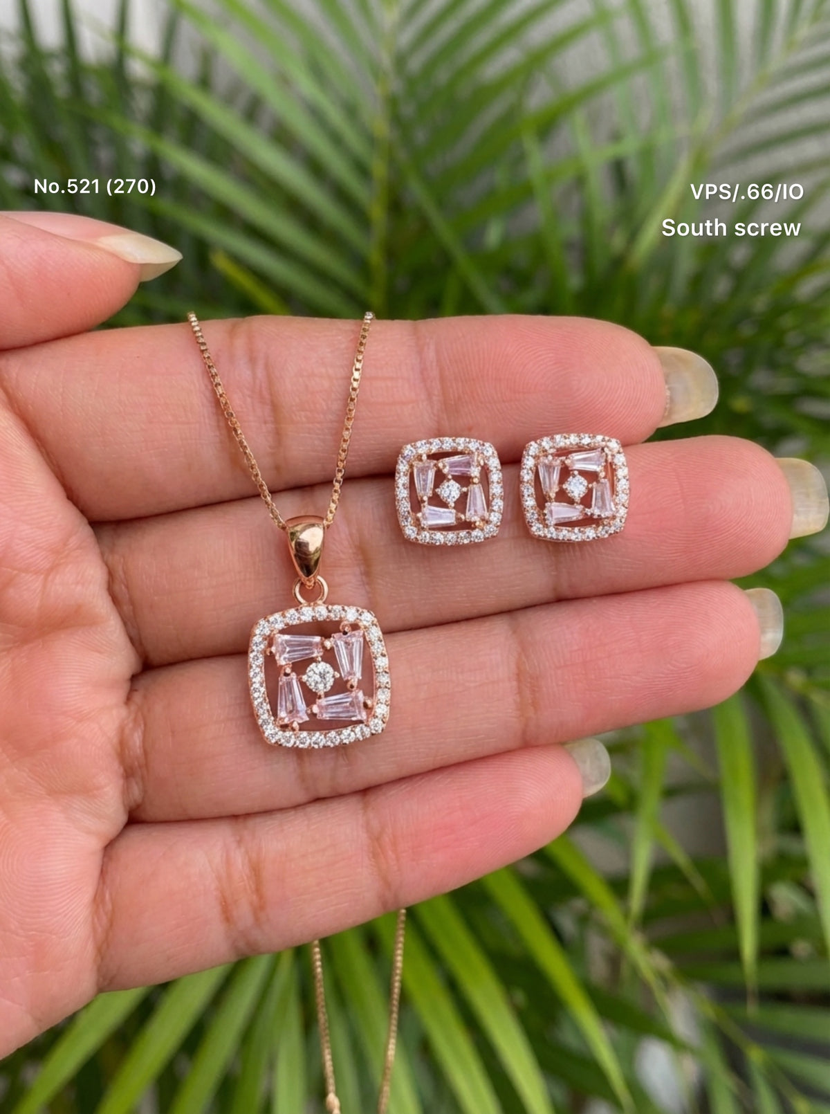Seranova silver pendant set for women