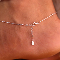 BloomLuxe Silver Payal for Women