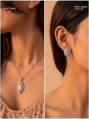 Riddhima silver pendant set for women
