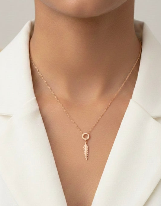 Autumn Breeze silver chain pendant