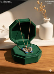 Fluttering grace silver chain pendant