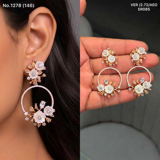 Zest glow silver earrings