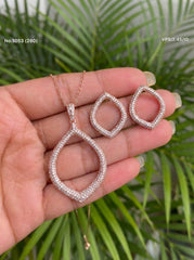 Lunessa silver pendant set for women