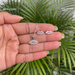 Rushika silver pendant set for women