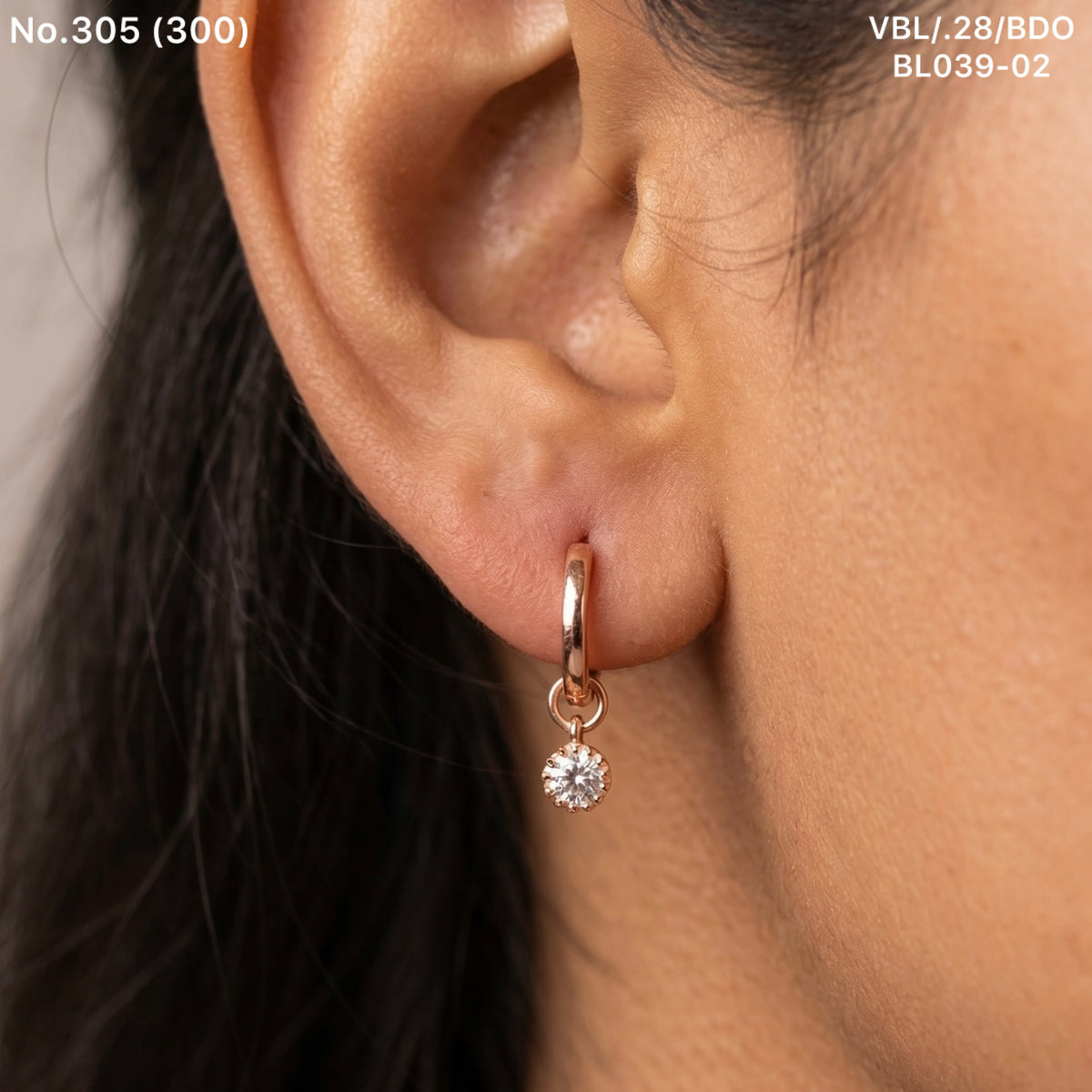 Frost halo silver Bali for women
