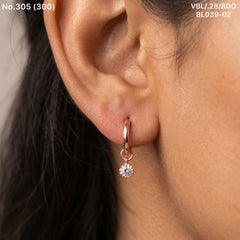 Frost halo silver Bali for women
