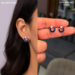 Jiya glow silver stud