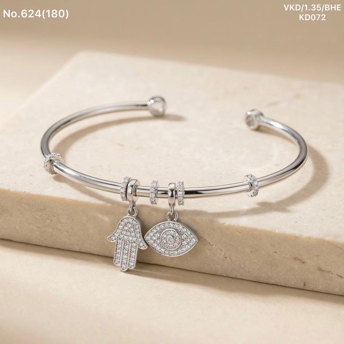 Varnika silver kada for women