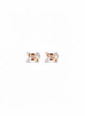 Delicate flutter silver stud