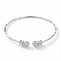 Serenity silver kada for women