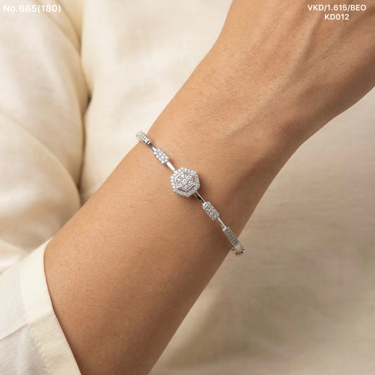 Vanyara silver kada for women