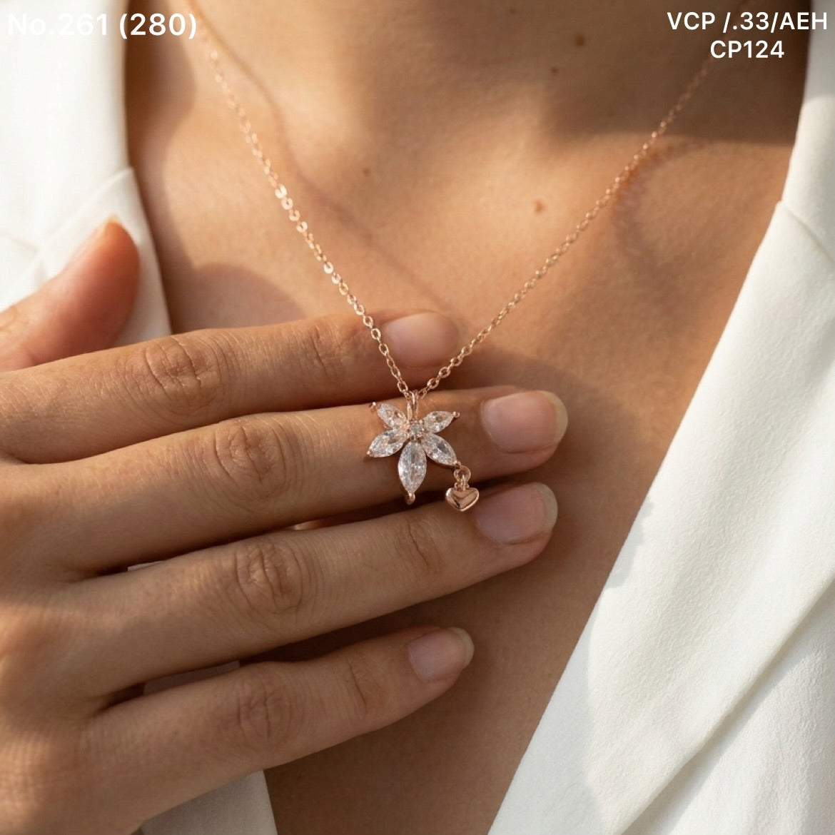 Star charms silver chain pendant for women