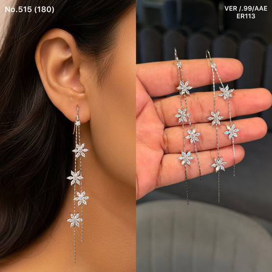 Myra blossom silver earrings