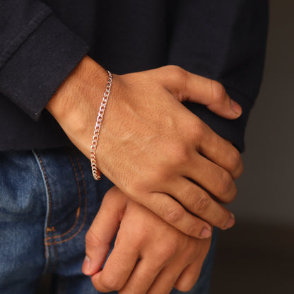 Classic Rose Gold Men's Bracelet