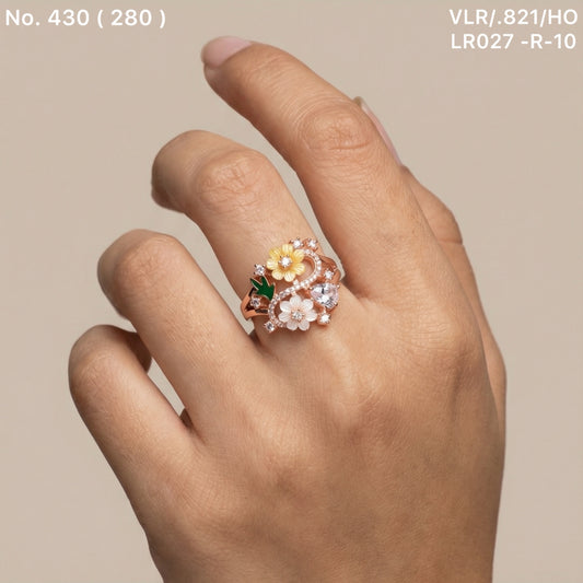 Silver twilight spark ring for women