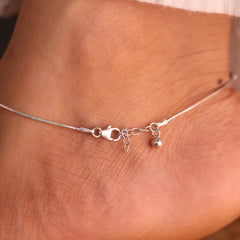 Eva Silver Beads Payal for Women