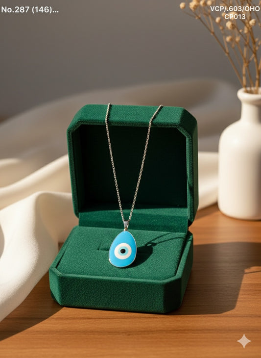 Eternal eye silver chain pendant