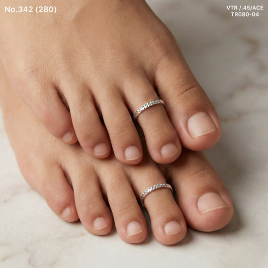 Elite spark silver toerings for women