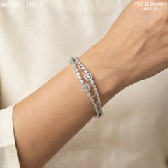Vionaa silver kada for women