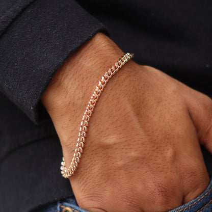 Italian Rose Gold Men’s Bracelet