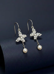 Vanya butterfly silver earrings