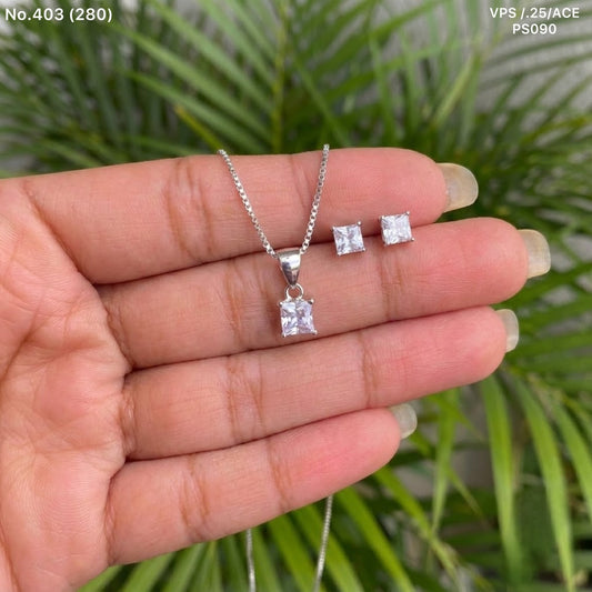 Suhani silver pendant set for women