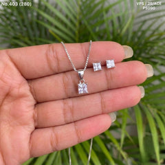 Suhani silver pendant set for women