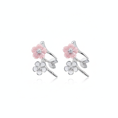 Zivara bloom silver earrings