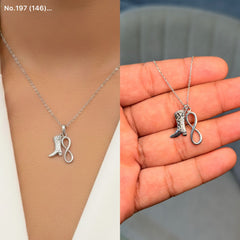 Infinite Steps Silver chain Pendant