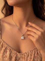 Aadhya silver pendant set for women