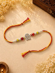 Trishul silver Rakhi