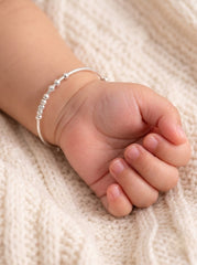 Ckassic Silver beaded kids Kada