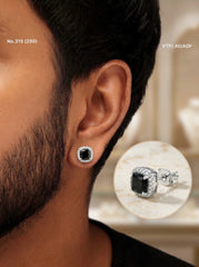 Black Titan men’s silver studs