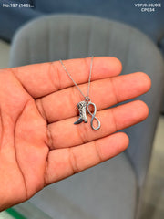 Infinite Steps Silver chain Pendant