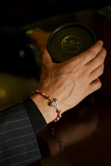 Silver Shiv Trishul Rudraksha Bracelet