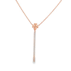 Flora swing silver chain pendant