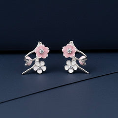 Zivara bloom silver earrings