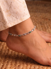 Swarnika silver heavy Payal for women