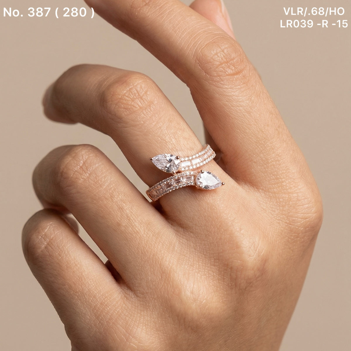 Blush Beauty silver ring for women