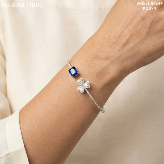 Tanira silver kada for women