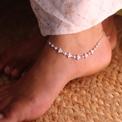 Charmarc Silver Payal for Women
