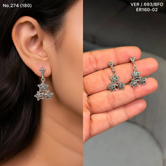 Tristella silver earrings