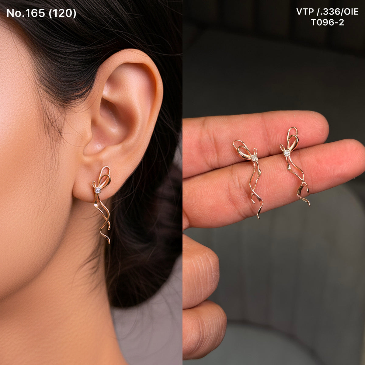 Aravika silver stud