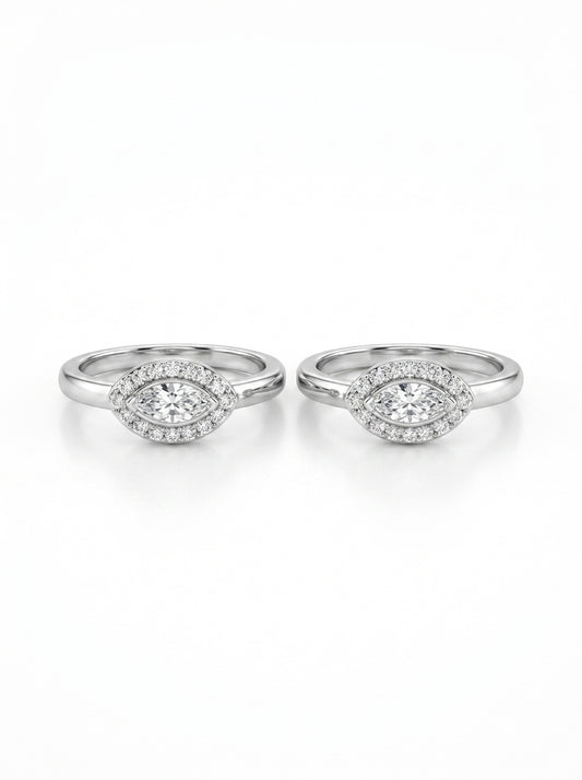 Elegant touch silver toerings for women