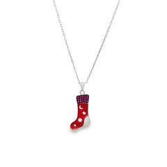 Vermilion vibe silver chain pendant